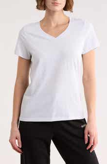 DKNY Embroidered Logo V-Neck T-Shirt