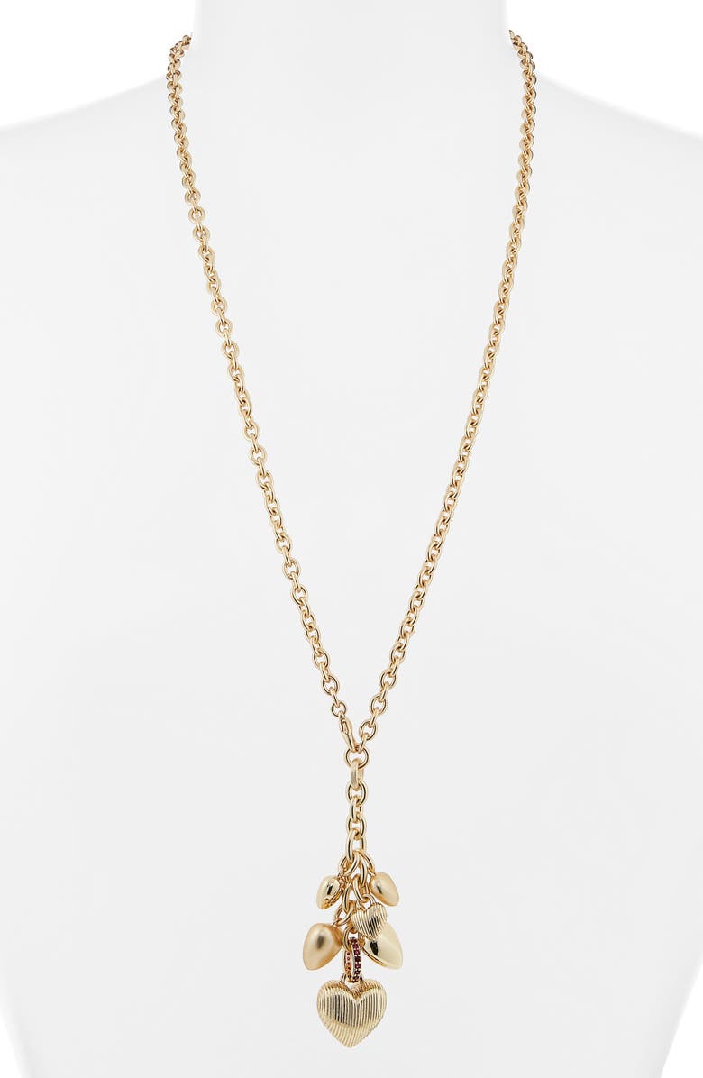 ROXANNE ASSOULIN The Family of Hearts Pendant Necklace, Alternate, color, Gold