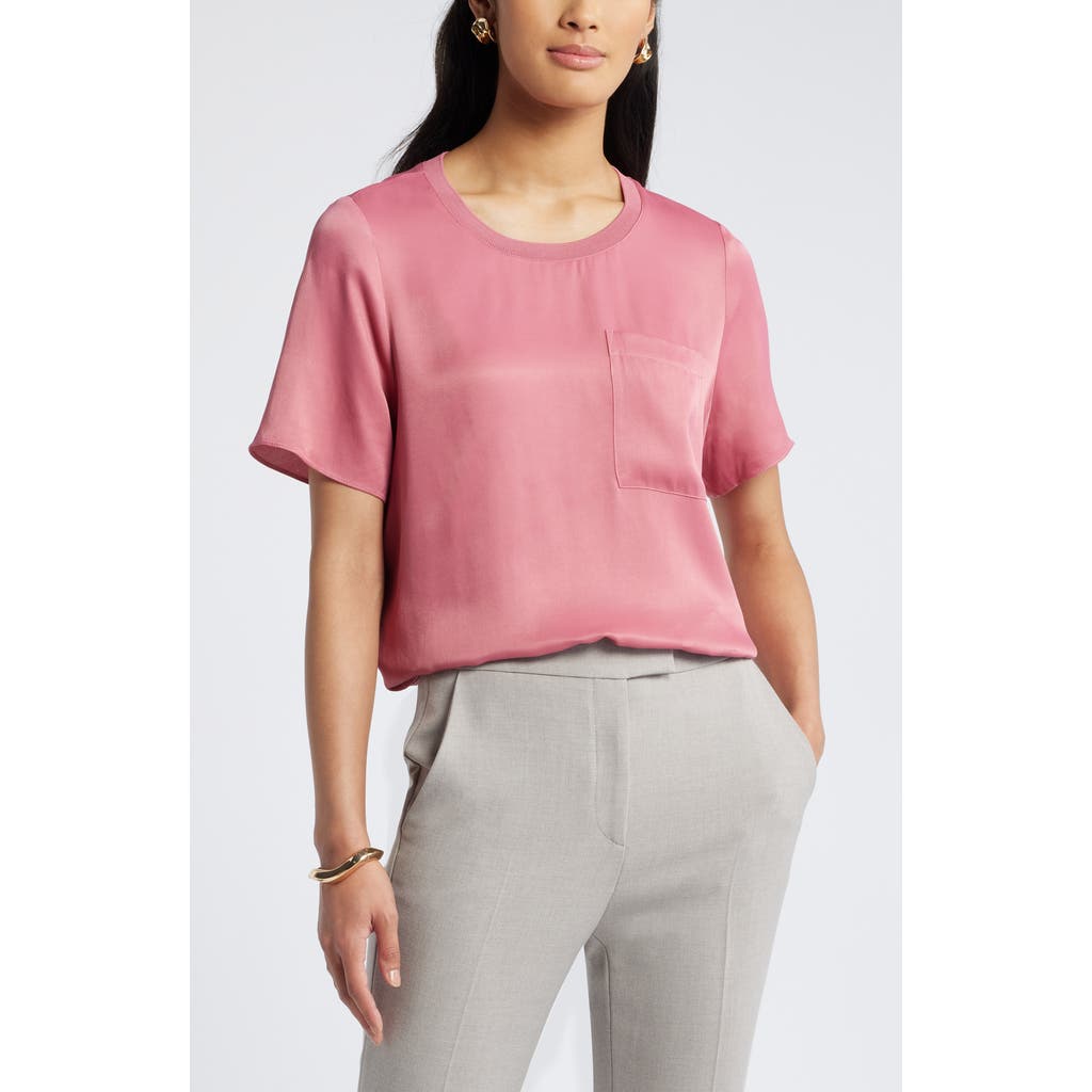 Nordstrom Woven Pocket T-shirt