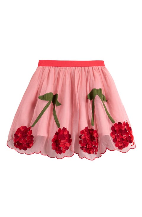 Kids' Cherry Appliqué Tulle Skirt (Toddler, Little Kid & Big Kid)