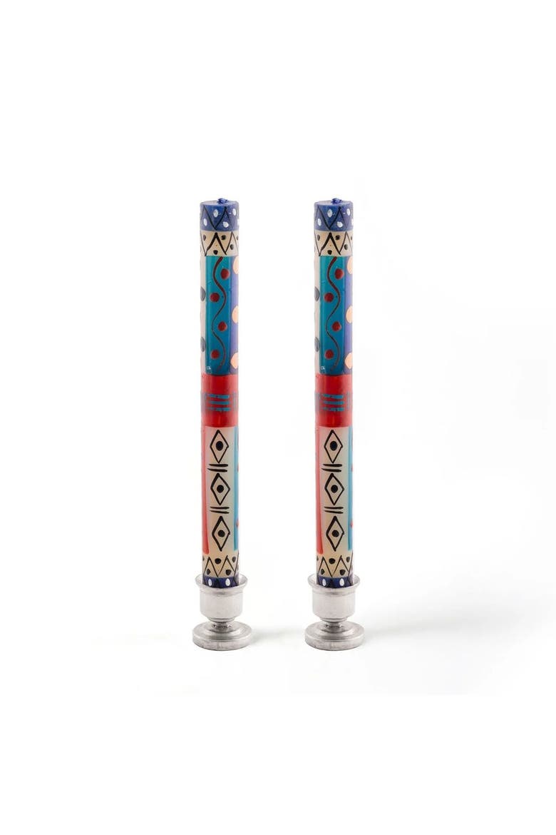 African Sky Painted Candles - Set of 2, Main, color, African Sky - 9"