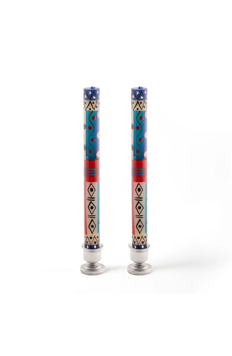 Thumbprint Artifacts African Sky Painted Candles - Set of 2, Main, color, African Sky - 9"