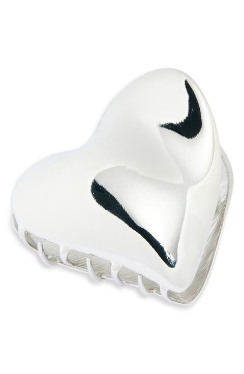 Metal Heart Claw Clip