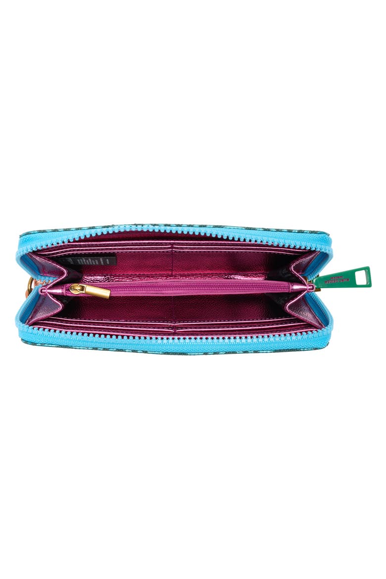 Southbank Zip Around Wallet, Alternate, color, TEAL