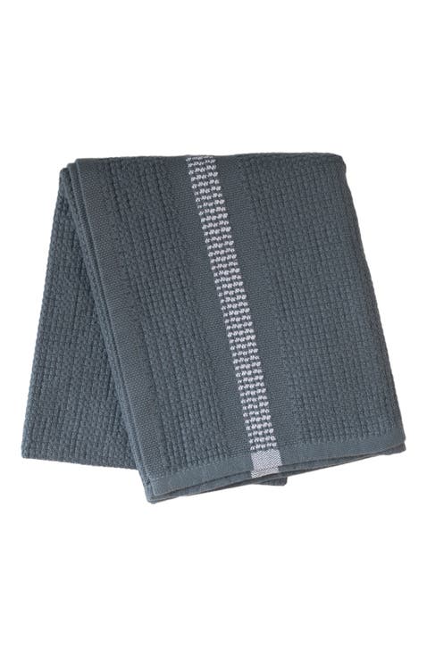 Organic Block Rib Hand Towel Set of 2