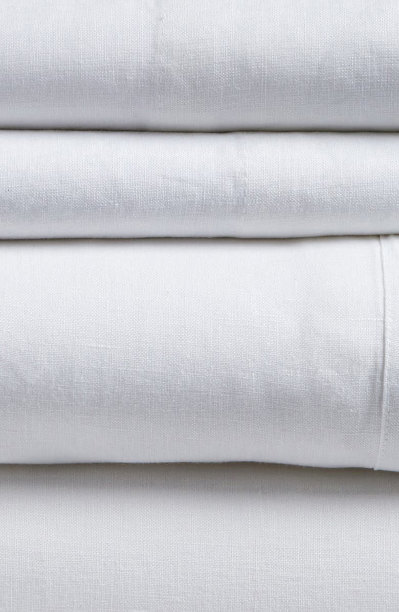 Pom Pom at Home Parker Linen Sheet Set, Alternate, color, White