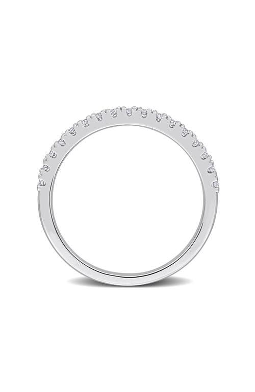Created Forever Sterling Silver Lab Grown Diamond Anniversary Band Ring In Silver