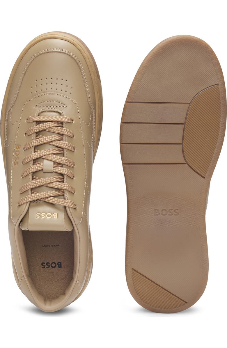 BOSS Baltimore Tennis Sneaker, Alternate, color, Medium Beige