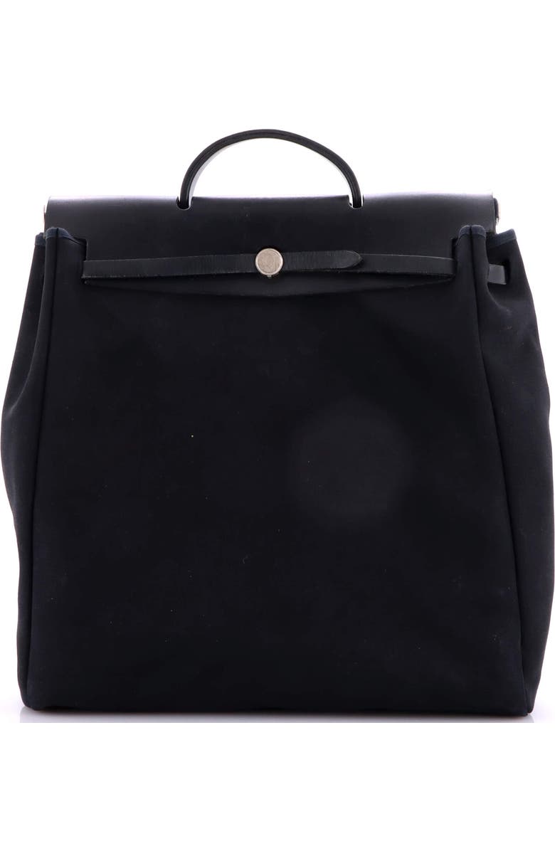 Pre-Owned Hermes Herbag Toile and Leather GM, Main, color, Noir