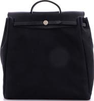 Pre-Owned Hermes Herbag Toile and Leather GM
