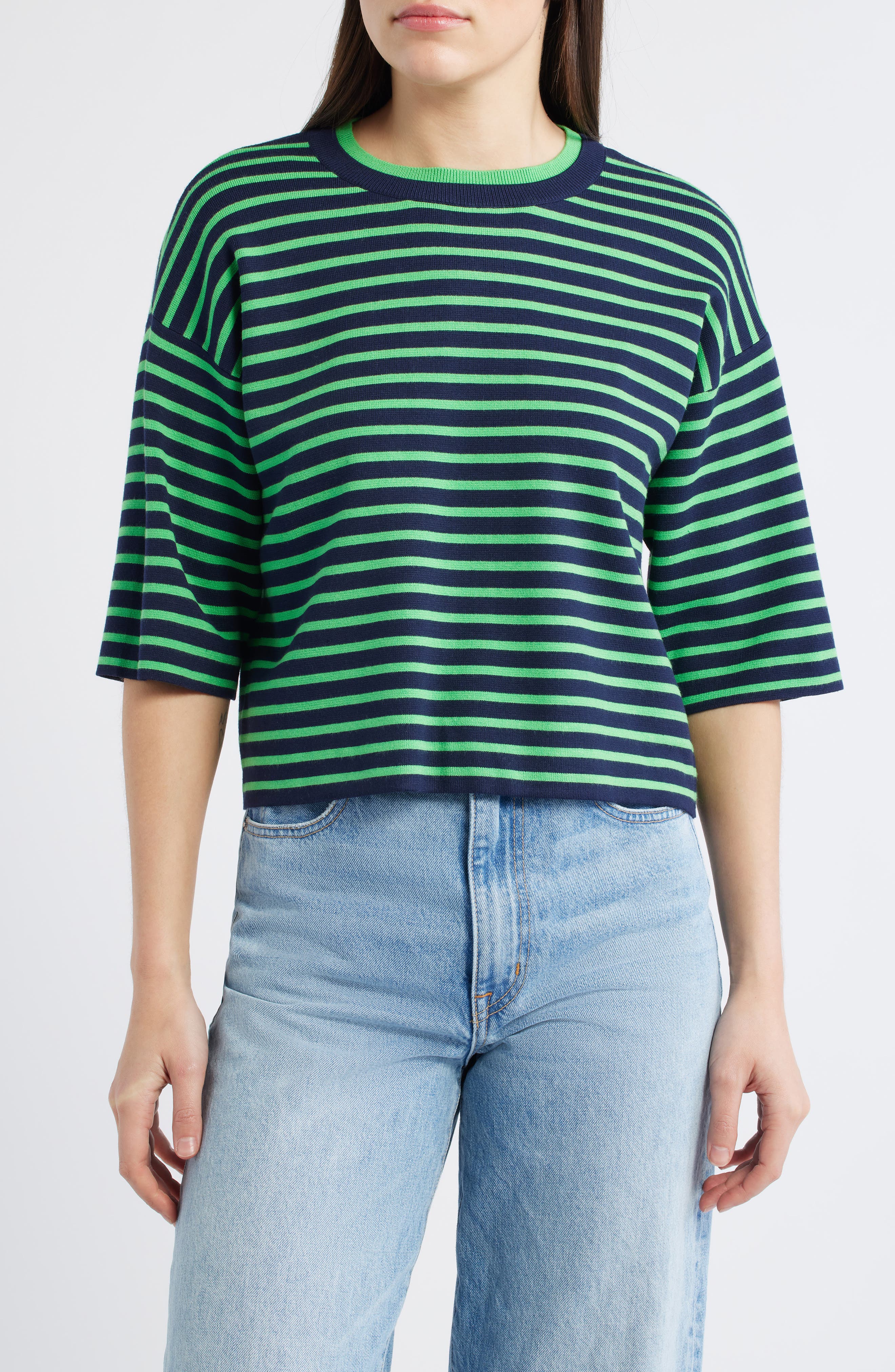 Stripe Knit Top