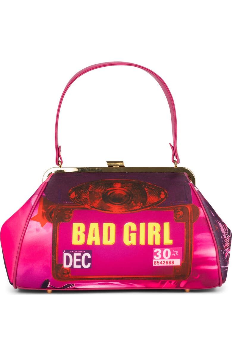 Jeffrey Campbell Beep-Beep Top Handle Bag, Alternate, color, Fuchsia Bad Girl Combo