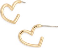 Kate Spade New York kate spade new york mini heart hoop earrings