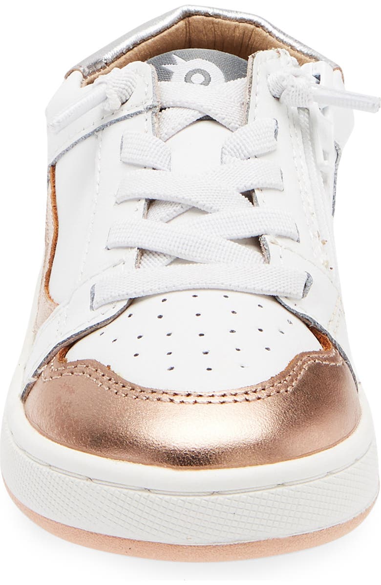 OLD SOLES Kids' Field Runner Sneaker, Alternate, color, Snow / Copper / Silver