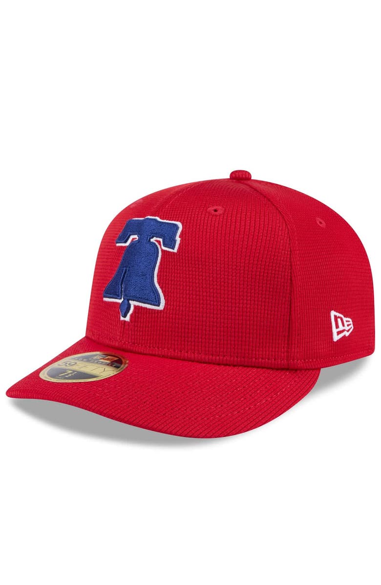 New Era Men's New Era Red Philadelphia Phillies 2025 Spring Training Low Profile 59FIFTY Fitted Hat, Alternate, color, Red