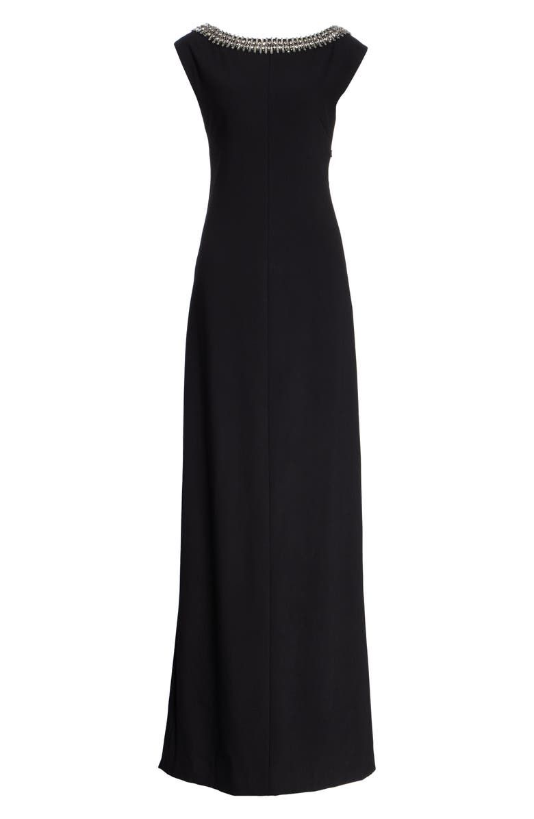 Carolina Herrera Embellished Bateau Neck Gown, Alternate, color,