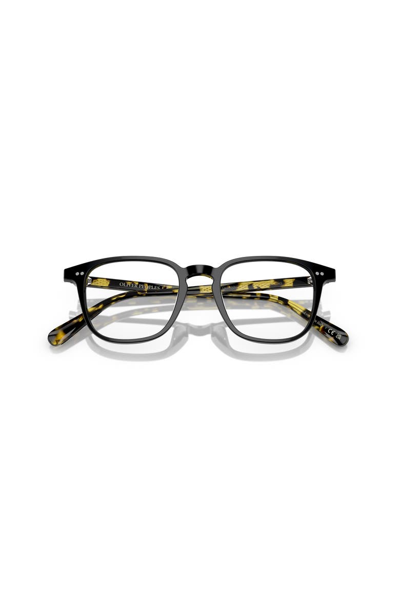 48mm Rectangle optical glasses, Alternate, color, Black