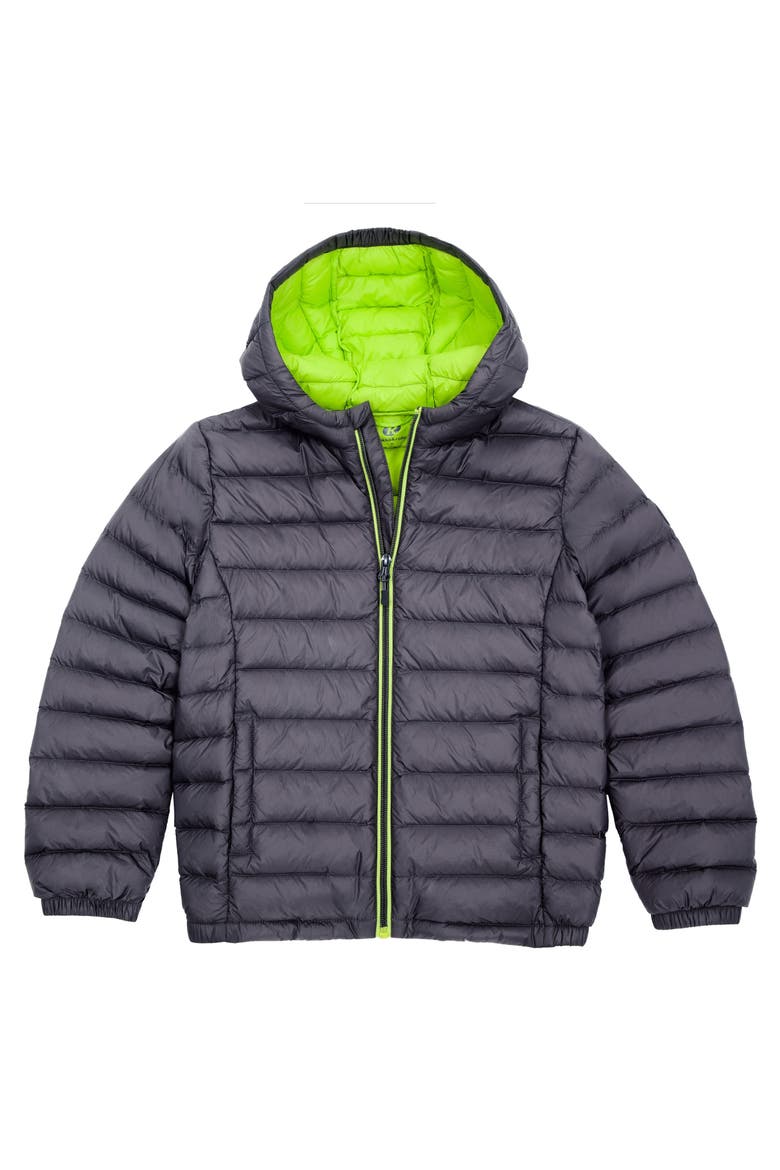 Kids' Ultra Light Quilt Packable Down Jacket, Alternate, color, Charcoal