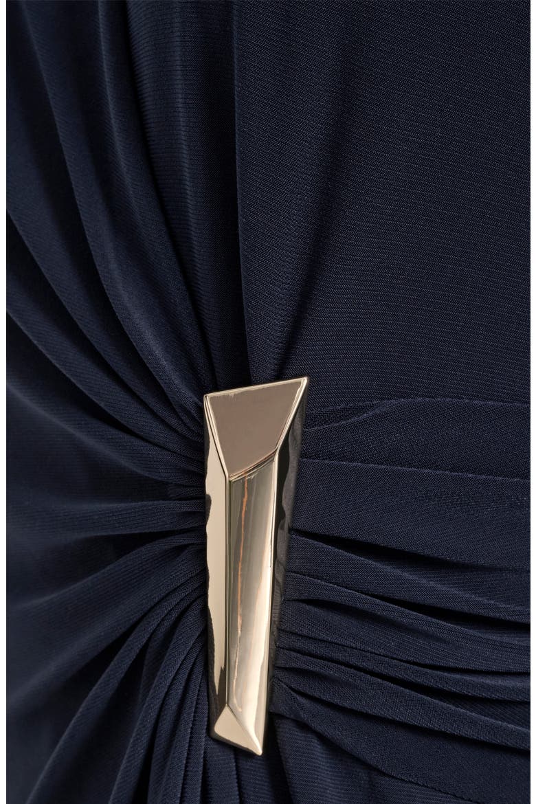 Long Sleeve Faux Wrap Dress, Alternate, color, MIDNIGHT N