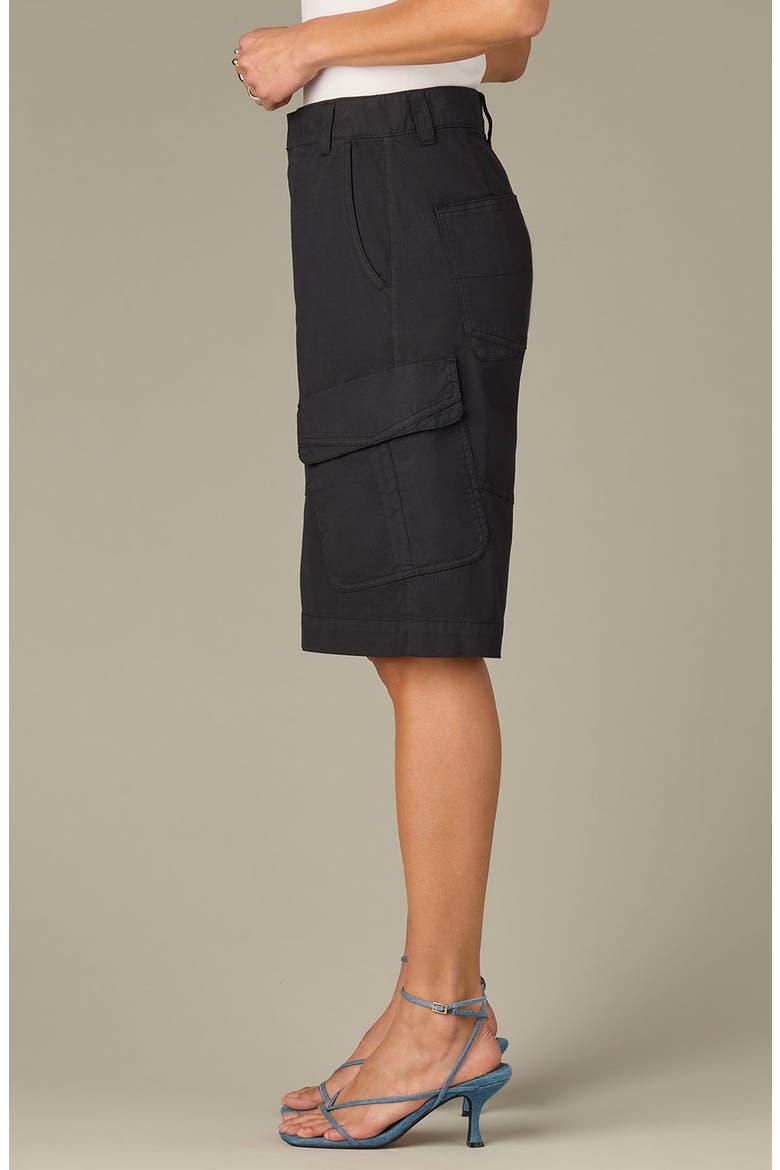 Skyrise Cargo Bermuda Shorts, Alternate, color, BLACK