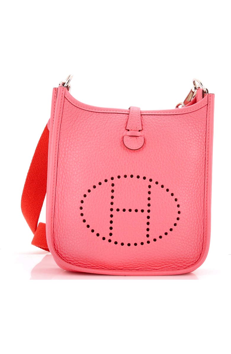 Pre-Owned Hermes Evelyne Bag Gen III Clemence TPM, Main, color, Rose Azalee