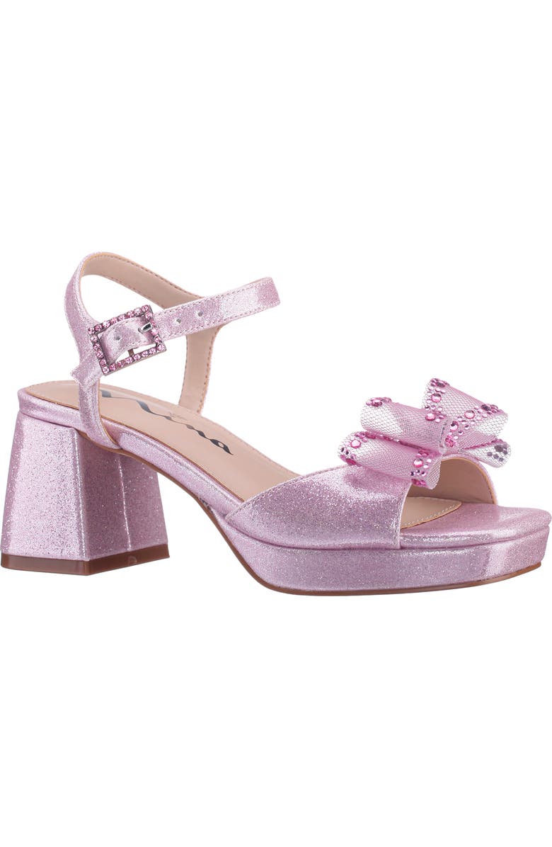 Nina Kids' Aiza Ankle Strap Platform Sandal, Main, color, Pink Shimmer