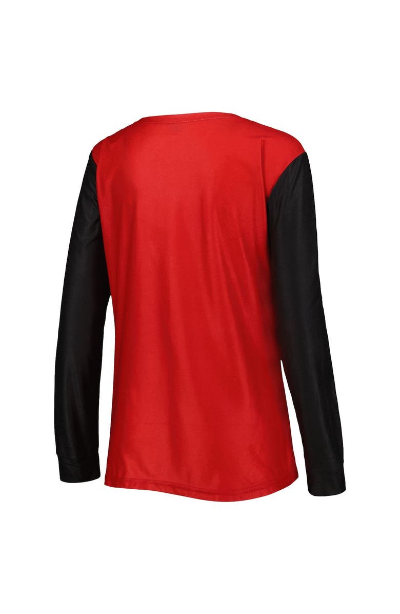 FOCO Women's FOCO Red Wisconsin Badgers Ugly Long Sleeve T-Shirt & Pajama Pants Sleep Set, Alternate, color, Red