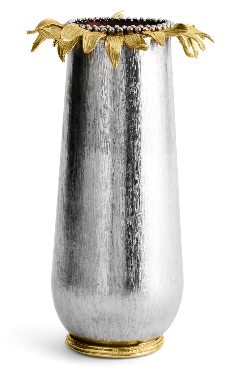 Michael Aram Sunflower Medium Vase, Alternate, color, 