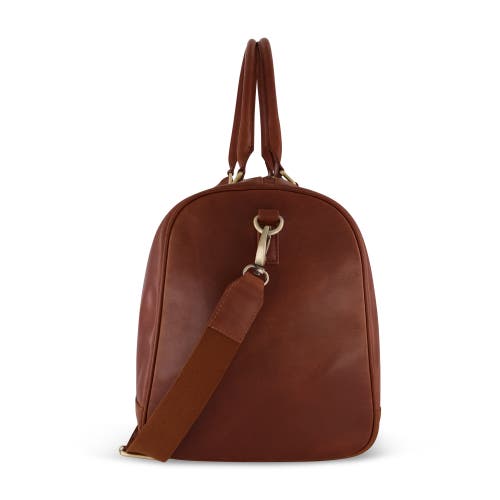 Yellowstone Genuine Leather 21 Inch Duffle, With Burnished Gold Detailing