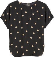 Anne Klein Polka Dot Blouse