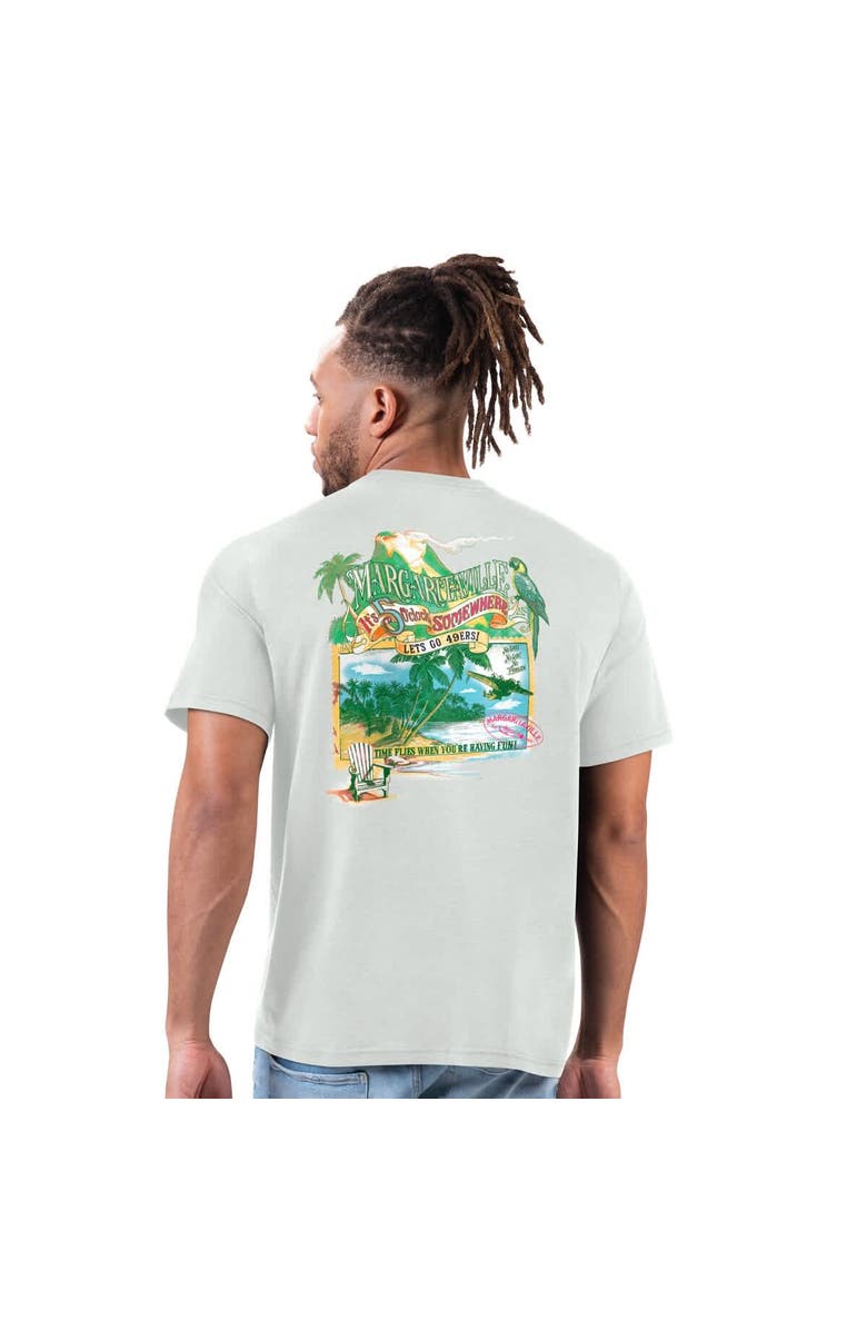 Margaritaville Men's Margaritaville Gray San Francisco 49ers Time Flies T-Shirt, Main, color, 