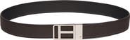 TOM FORD Framed T Buckle Reversible Soft Grain Leather Belt