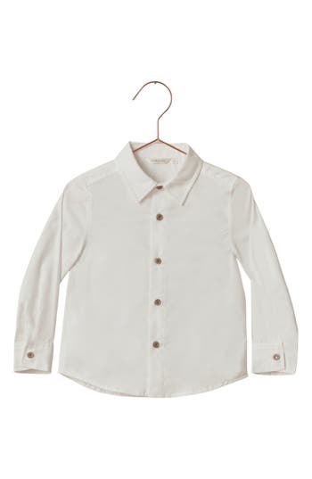 Noralee Babies'  Harrison Button Down Shirt In White