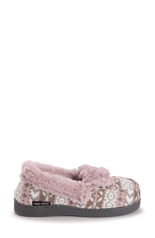 Muk Luks Anais Faux Fur Moccasin Slipper