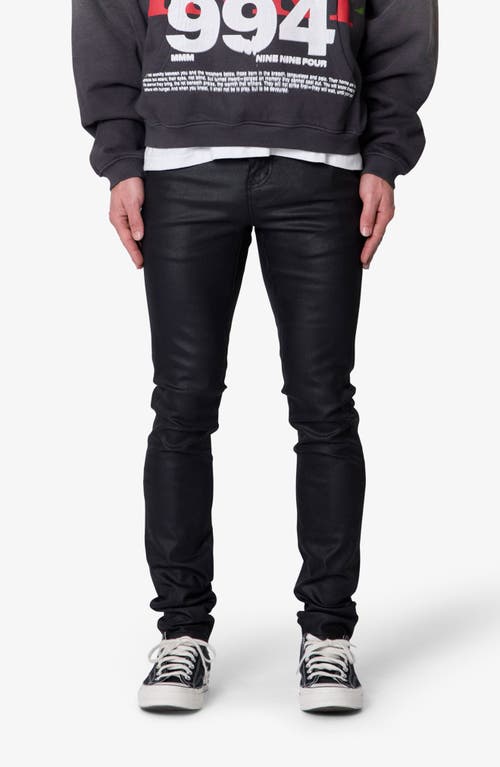 Mnml Skinny Waxed Jeans In Black