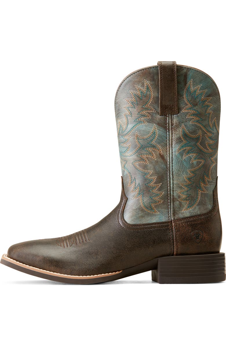 Ariat Sport Latigo Square Toe Roper Heel Boot, Alternate, color,