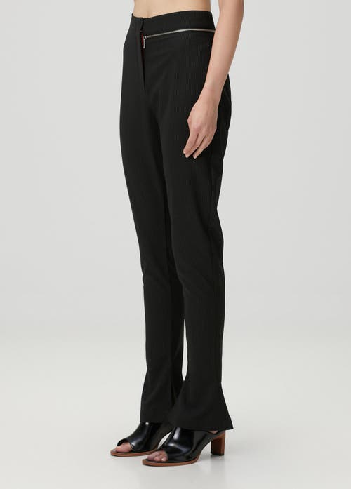 Pcfg Zip Detail Skinny Women Flare Pant In Black