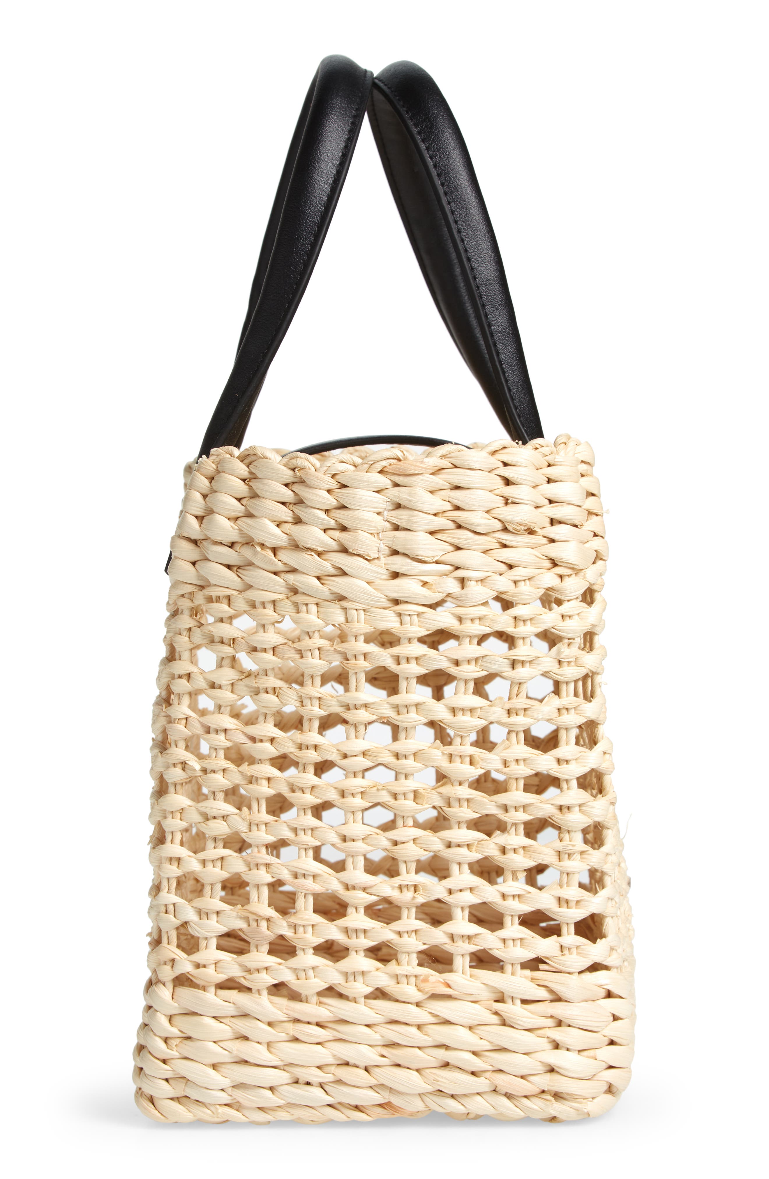 BTB Los Angeles Mini Jules Rattan Tote, Alternate, color, 