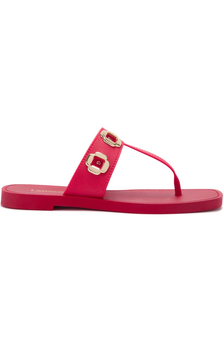 Larroudé Milan Sandal, Alternate, color, Scarlet
