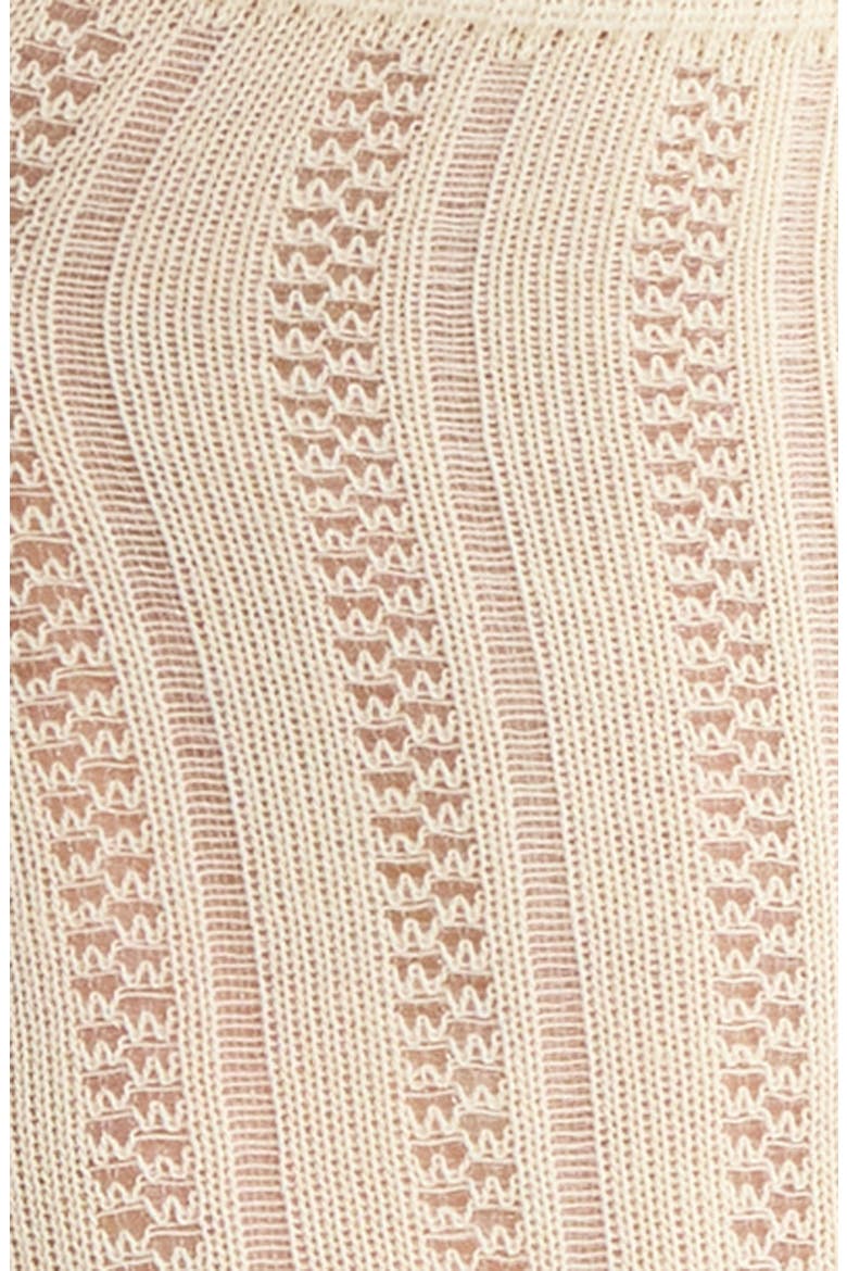 Colette Cotton Blend Pointelle Ankle Socks, Alternate, color, YELLOW