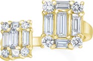 Mindi Mond Open Dual Cube Diamond Ring