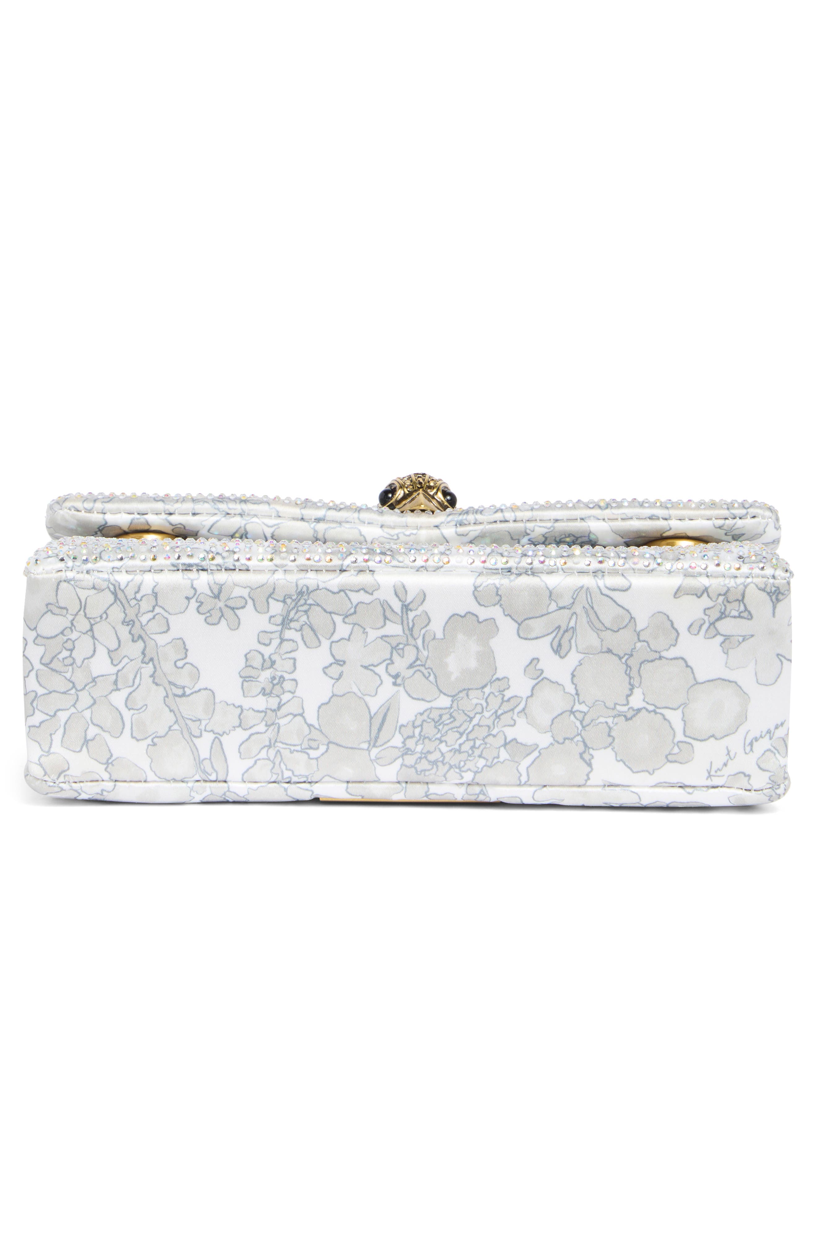 Mini Fabric Kensington Crystal Crossbody Bag, Alternate, color, NATURAL
