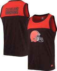 STARTER Men's Starter Brown/Orange Cleveland Browns Team Touchdown Fashion Tank Top