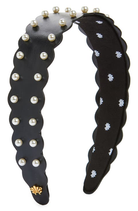 Bessette Wavy Faux Leather Headband