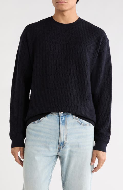 Ribbed Wool Crewneck Sweater
