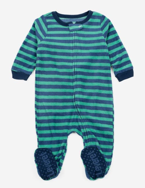 Leveret Footed Fleece Printed Holiday Pajamas
