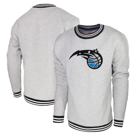 Men's Stadium Essentials Heather Gray Orlando Magic Club Level Pullover Sweatshirt