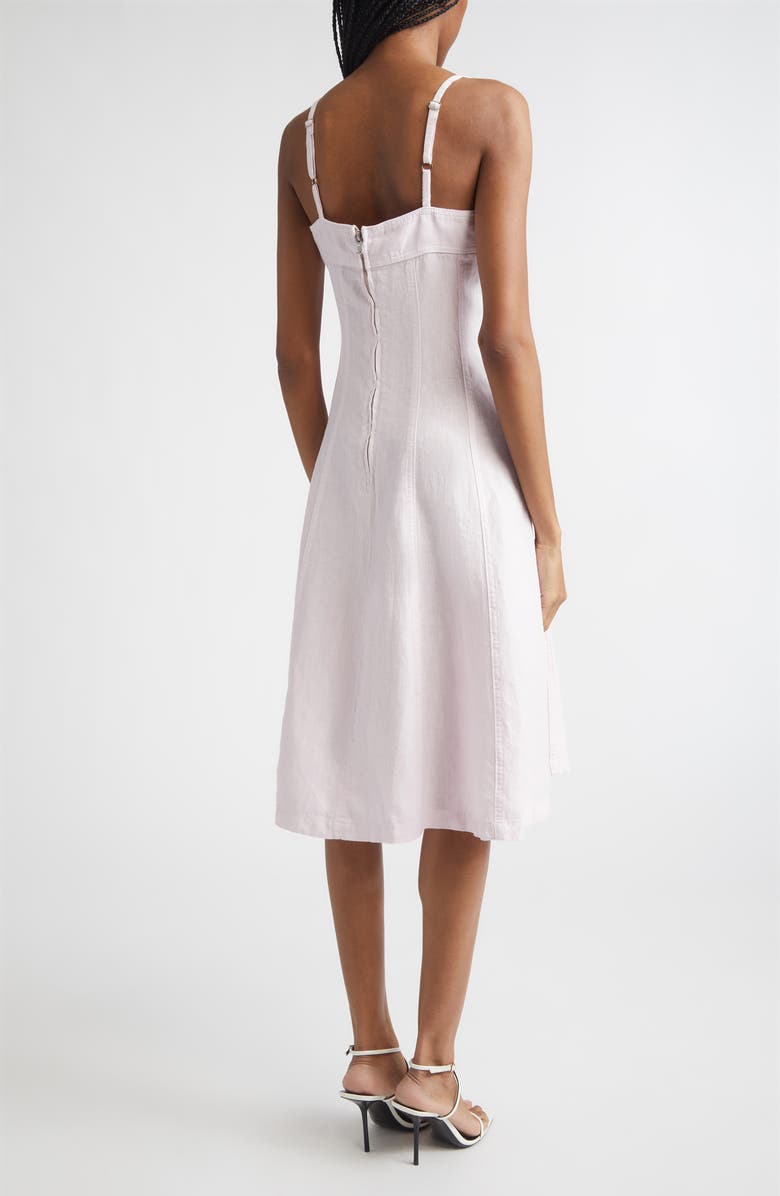 L'AGENCE Mitzy Seamed Sleeveless Midi Dress, Alternate, color, Icy Lilac