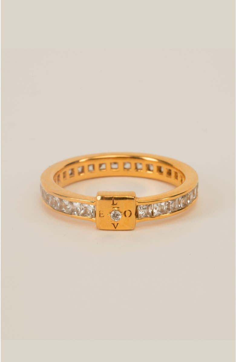 Gwen Beloti Love Letter Ring, Main, color, Gold