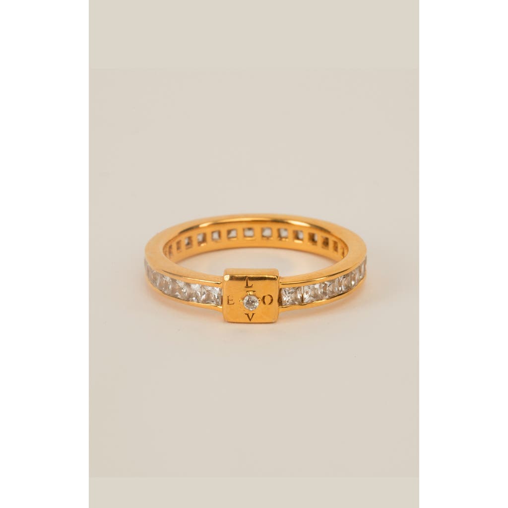 Gwen Beloti Love Letter Ring In Gold